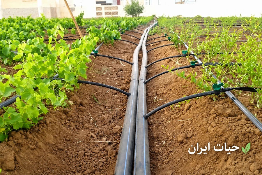 سیستم آبیاری قطره‌ای