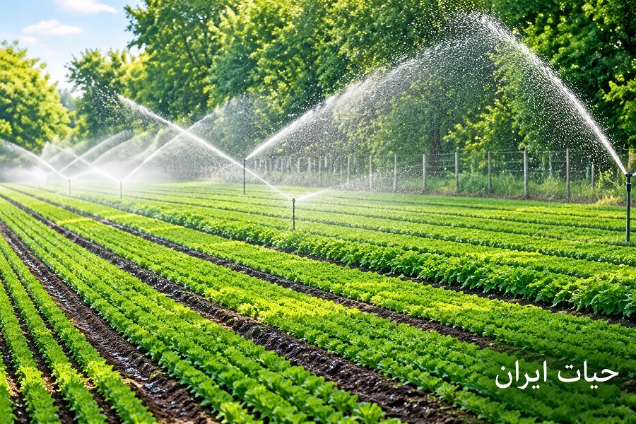 سیستم آبیاری بارانی، روشی نوین و کارآمد در کشاورزی